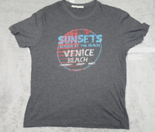 Camiseta Abbot & Main Sunsets Sounds Venice Beach mistura de rayon cinza grande comprar usado  Enviando para Brazil