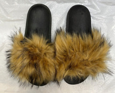 Faux fur slides for sale  White Plains