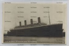 Postcard White Star Line RMS Olympic floating dry dock southampton 1920s-30s  for sale  Shipping to Ireland
