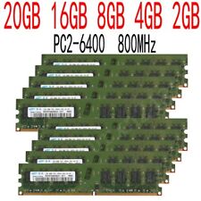 For Samsung 20GB 16GB 8GB 4GB 2GB 1GB 800MHz DDR2 PC2-6400U DIMM Desktop Memory FR, used for sale  Shipping to South Africa