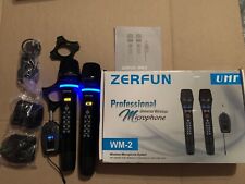 Zerfun Rechargeable Wireless Microphones System WM-2, used for sale  Shipping to South Africa