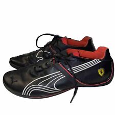 Puma Ferrari Racing Shoe 325/45R13 RA92 Sneaker Sz 11 Black Red Leather Driving for sale  Shipping to South Africa