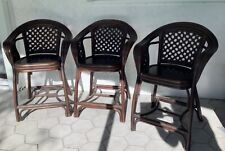 Barstools wood rattan for sale  West Palm Beach
