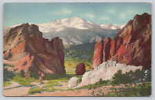 Postal Pikes Peak And Garden Of The Gods Colorado Springs, Colorado (251) segunda mano  Embacar hacia Argentina