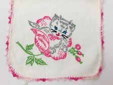 Vintage embroidered rose for sale  Lemon Grove