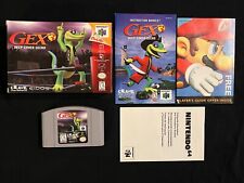 Gex 3: Deep Cover Gecko (Nintendo 64, 1999) Caixa Manual Completa Na Caixa N64 comprar usado  Enviando para Brazil