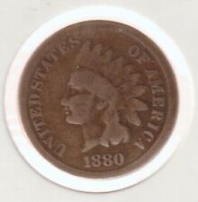 1880 cabeza de indio nativo americano centavo colección de monedas antiguas de EE. UU. 144 años de antigüedad segunda mano  Embacar hacia Argentina