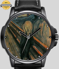 Relógio de pulso retrô grito pintura arte exclusivo unissex lindo Reino Unido rápido, usado comprar usado  Enviando para Brazil