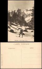 Używany, CPA Modane MODANE Forêt du Sapey, narciarz, wędrowca 1910 na sprzedaż  Wysyłka do Poland