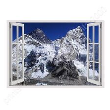 Mount Everest by Fake 3D Window | Ready to Hang Canvas | Wall art giclee HD for sale  Shipping to Canada