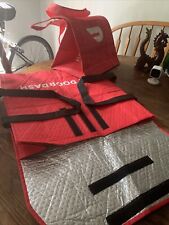 Bolsa de pizza DoorDash isolada vermelha com alças 19” X 19” X 5” e sacola bônus! comprar usado  Enviando para Brazil