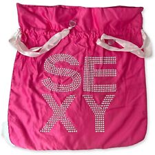 Victoria’s Secret ROSA Cetim SEXY Strass Bolsa de Papai Noel RARO Bling 24”x23” comprar usado  Enviando para Brazil