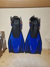 TYPHOON FLIPPERS Snorkelling Scuba Diving Adjustable Fins Blue Uk 5 - 7.5 (P2) for sale  Shipping to South Africa