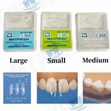 Dental Clear Matrice Przednie matryce Kokarda BT Pasuje do Bioclear L / M / S Matrice TOR VM, używany na sprzedaż  Wysyłka do Poland