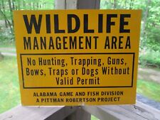Vintage wildlife sign for sale  Scottsboro