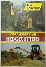 Original Turner Hydramower Flail Hedgecutters Brochure, c 1980's.  for sale  BOURNEMOUTH