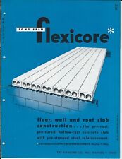 Brochure - Flexicore - Long Span Concrete Floor Wall Roof Slab - c1949 (AF799) for sale  Shipping to South Africa