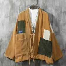 Chaqueta de punto para hombre Kord Kimono abrigo japonés Patchwork retro locker, usado segunda mano  Embacar hacia Argentina