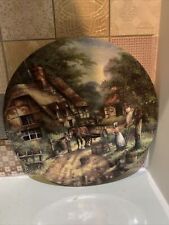 Wedgwood Plate The Apple Pickers By Chris Howells From Country Days Series, usato usato  Spedire a Italy