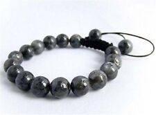 Pulsera Shambhala para Hombre todas 10mm Negro Gris Cuentas de Piedra Labradorita J61 segunda mano  Embacar hacia Argentina