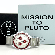 OMEGA Swatch Speedmaster MoonSwatch Mission to Pluto Bioceramic | 42 mm reloj para hombres segunda mano  Embacar hacia Argentina