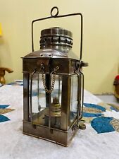 Antico Minor Olio Lanterna Ottone Lampada Nautico Vintage Nave Casa comprar usado  Enviando para Brazil