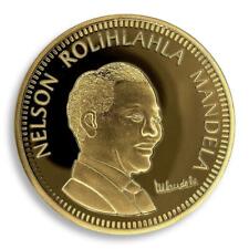 Nelson Mandela, 10 Years Of Freedom, South Africa, Gold Plated Coin, Token for sale  Shipping to South Africa