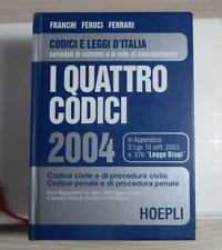 Quattro codici 2004 usato  Trivignano Udinese