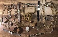 Lote de (19) collares, relojes Elgin, reliquia de joyería de reloj y disfraz para mujer segunda mano  Embacar hacia Argentina