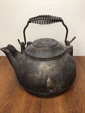 LODGE CAST IRON TEA POT 2 TK 2 HUMIDIFIER CAMP COFFEE OPEN FIRE MADE IN USA for sale  Shipping to Canada