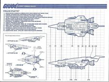 Usado, Cobra Stellar Stiletto 1988 vehículo planos #2 hoja de instrucciones GI Joe JTC segunda mano  Embacar hacia Argentina