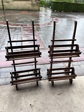Wooden display trolleys for sale  NELSON