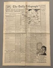 Jornal antigo vintage da Segunda Guerra Mundial 13 de abril de 1945 comprar usado  Enviando para Brazil