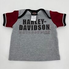 Camiseta Harley Davidson para bebés 3/6M gris manga corta motocicleta bebé segunda mano  Embacar hacia Argentina