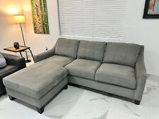 grey microfiber sectional for sale  Miami
