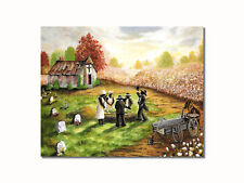 Quadro de parede Black Church Funeral por Cotton Field impressão artística 8x10 comprar usado  Enviando para Brazil