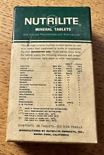 Vintage nutrilite mineral for sale  New York