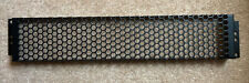 2U Rack Mesh Panel 19 inch Slot Vented Panel Black Finish - New for sale  BOREHAMWOOD