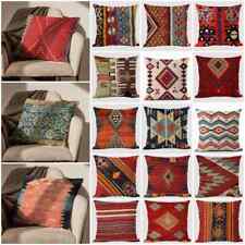 Estojos de travesseiros de linho com estampa de tapete turco Kilim estilo boêmio ambos os lados comprar usado  Enviando para Brazil