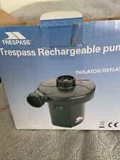 Trespass rechargeable pump for sale  WALTHAM CROSS