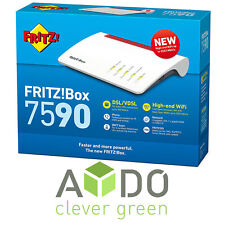 Módem Gigabit AVM FRITZBox 7590 MALLA WLAN Supervectoring VDSL DSL *DISTRIBUIDOR* segunda mano  Embacar hacia Argentina