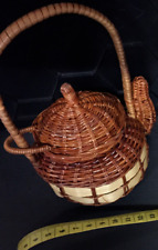 old wicker fishing baskets for sale  TIVERTON