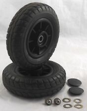Used, Sterling Little Gem / Ultra Lite 480 Pair of Front Black Wheels 7x1-3/4 for sale  THETFORD