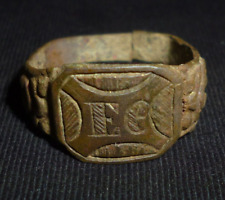 Medieval ANGLO-SAXON Bronze RING with Monogram - Circa 800-900AD   -1865 for sale  Shipping to South Africa