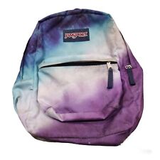 Mochila vintage Jansport High Stakes tingida tingida 2 compartimentos azul rosa roxo comprar usado  Enviando para Brazil