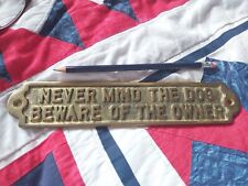 Brass sign never for sale  UK