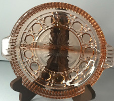 Pink Indiana  Depression Glass Divided Dish Star Pattern 8" for sale  Shipping to South Africa