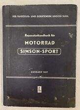 Reparaturhandbuch simson sport, gebraucht gebraucht kaufen  Leipzig