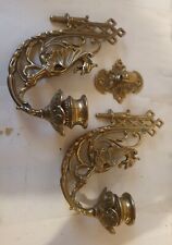 Pair antique brass for sale  CARDIGAN