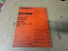 Renault werkstatthandbuch 160 gebraucht kaufen  Neuried